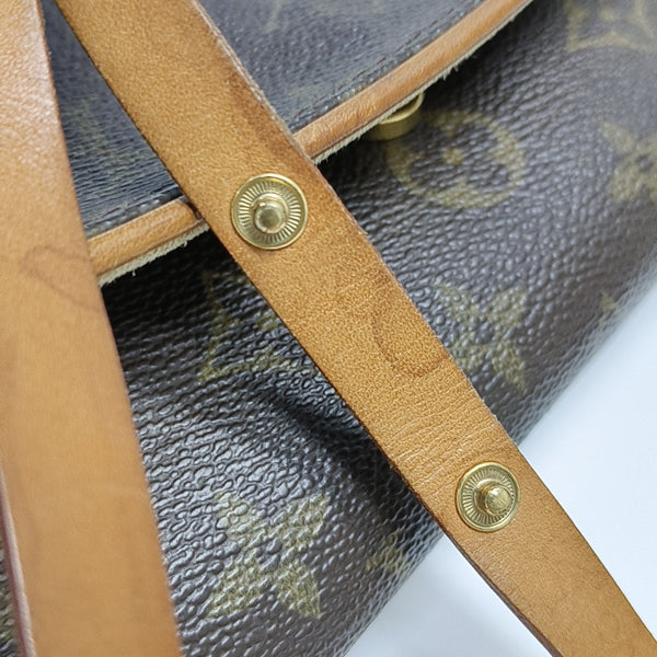 TWIN PM Monogram Coated Canvas Brown