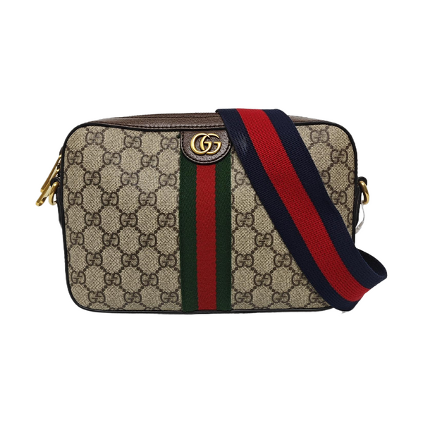 Authenticated pre-owned Ophidia Monogram Coated Canvas Beige - Shoulder Bag at Looply