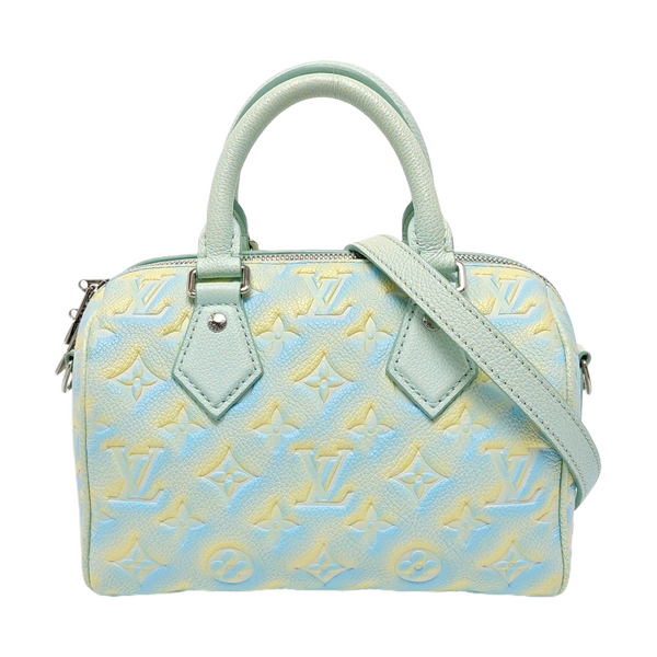 SPEEDY 20 Monogram Calfskin Green