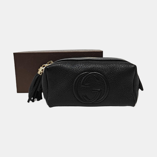 Authenticated pre-owned Soho Leather Black - Clutch at Looply