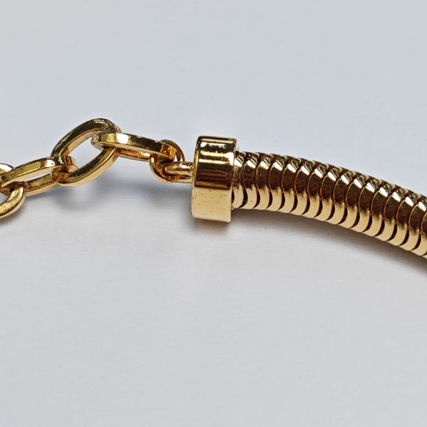 Authenticated pre-owned Essential V Gold Metal Necklace - Necklace at Looply
