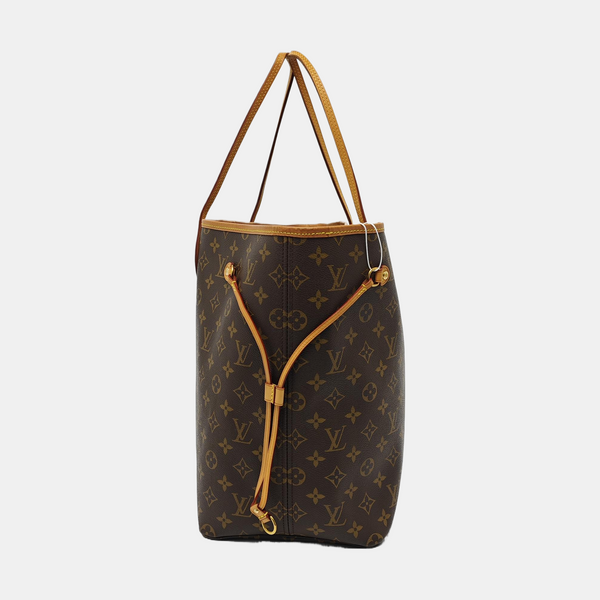 NEVERFULL GM Monogram Coated Canvas Brown