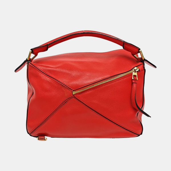 Authenticated pre-owned Puzzle Small Calfskin Red - Shoulder Bag at Looply
