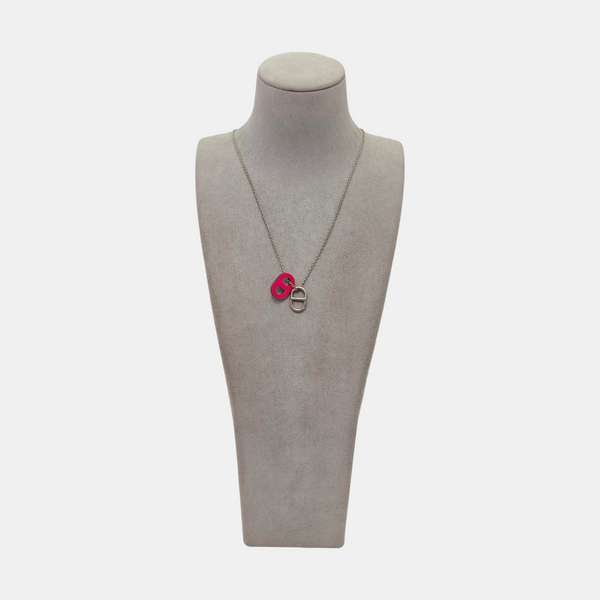 Authenticated pre-owned O Maillon Silver-Tone Metal Palladium Plated Necklace - Necklace at Looply