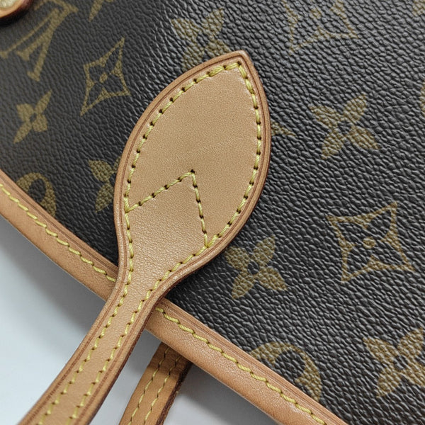 NEVERFULL GM Monogram Coated Canvas Brown