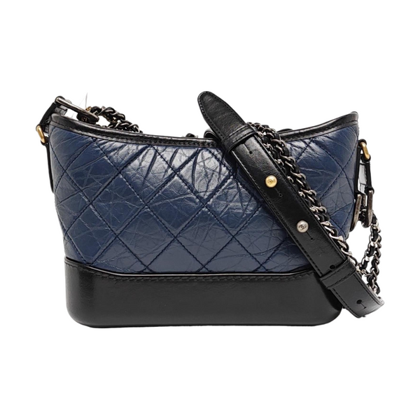Authenticated pre-owned Gabrielle Quilted Calfskin Blue - Shoulder Bag at Looply
