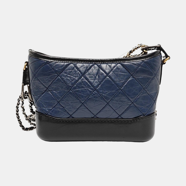 Authenticated pre-owned Gabrielle Quilted Calfskin Blue - Shoulder Bag at Looply