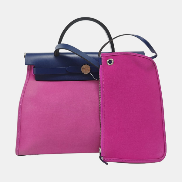 Authenticated pre-owned Herbag 31 Canvas Pink - Shoulder Bag at Looply