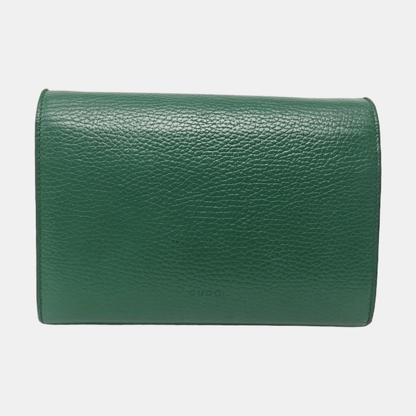 Authenticated pre-owned Dionysus Super Mini Calfskin Green - Crossbody Bag at Looply