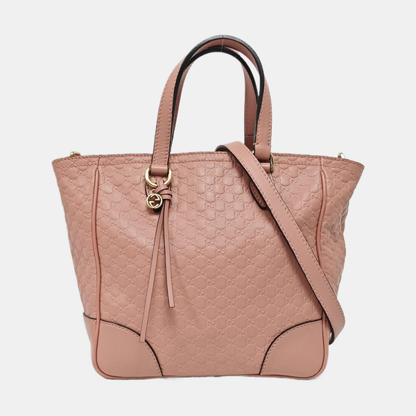 Authenticated pre-owned Microguccissima Monogram Calfskin Pink - Crossbody Bag at Looply