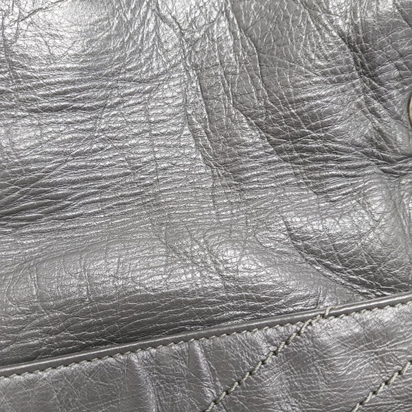 NIKI Medium Chevron Calfskin Gray