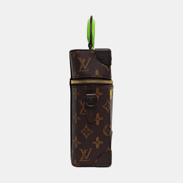 VERTICAL BOX TRUNK Monogram Coated Canvas Brown