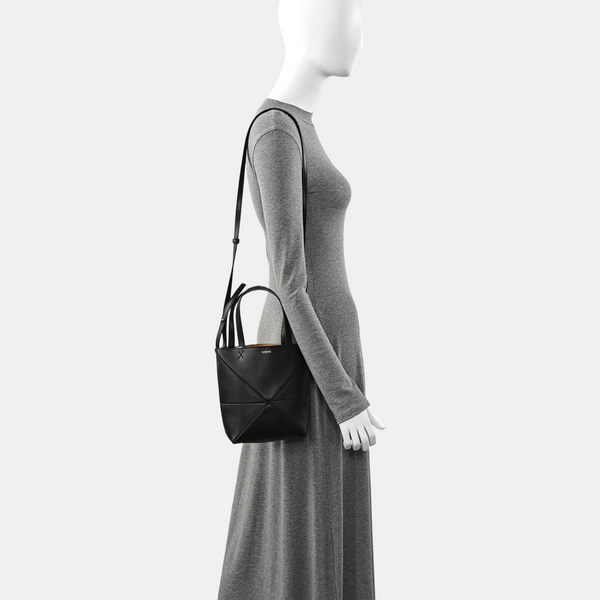 Authenticated pre-owned Puzzle Fold Mini Calfskin Black - Shoulder Bag at Looply