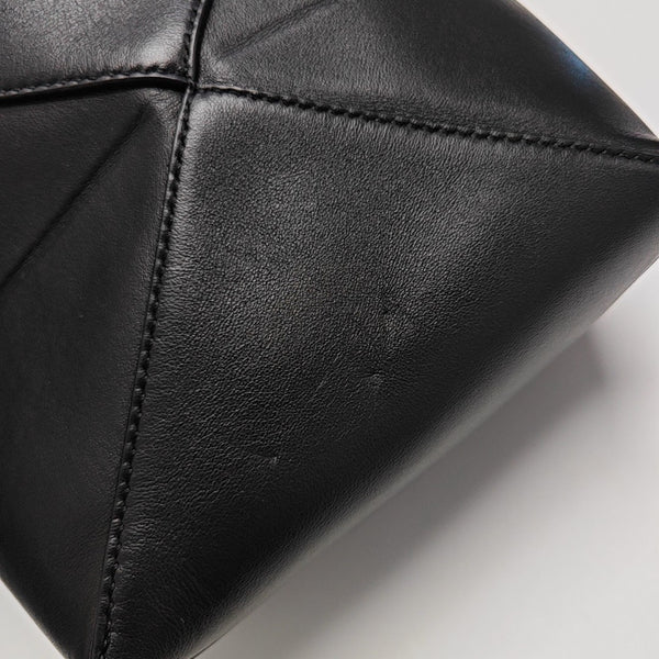 Authenticated pre-owned Puzzle Fold Mini Calfskin Black - Shoulder Bag at Looply