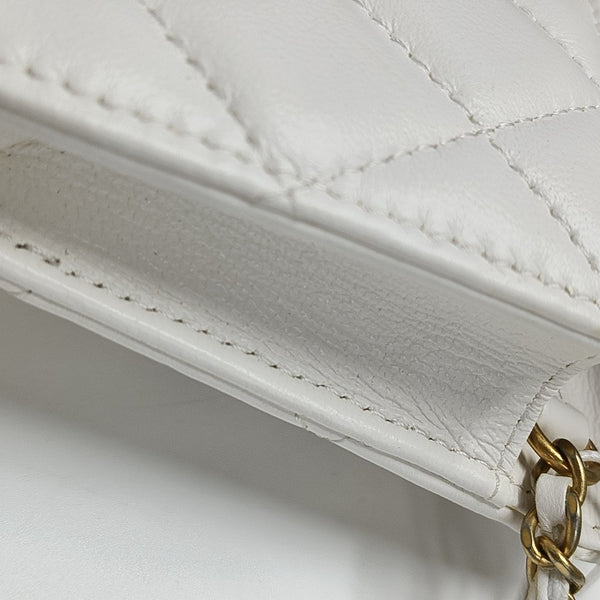 Quilted Lambskin White