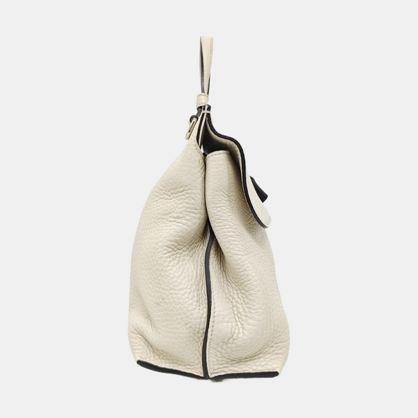 Authenticated pre-owned Bamboo 1947 Calfskin White - Shoulder Bag at Looply