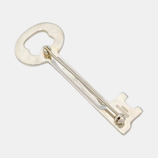 Authenticated pre-owned TIFFANY Keys 925 Sterling Silver Brooch - Brooch at Looply
