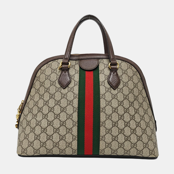 Authenticated pre-owned Ophidia Small Monogram Coated Canvas Beige - Shoulder Bag at Looply