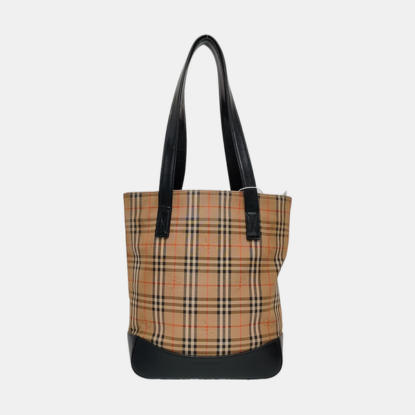 Authenticated pre-owned Haymarket Fabric Brown - Shoulder Bag at Looply