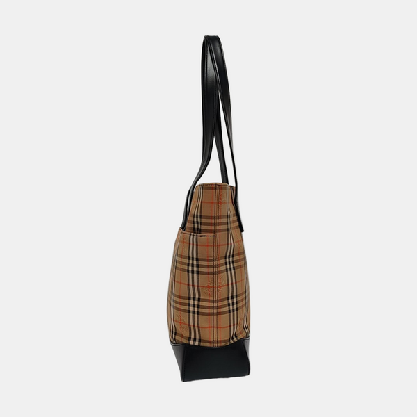 Authenticated pre-owned Haymarket Fabric Brown - Shoulder Bag at Looply