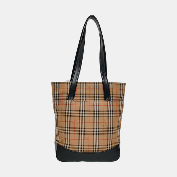 Authenticated pre-owned Haymarket Fabric Brown - Shoulder Bag at Looply