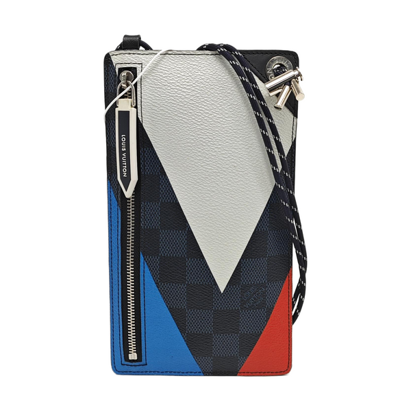 Damier Graphite Coated Canvas Shoulder Bag Gray