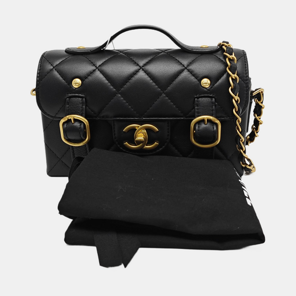 Quilted Calfskin Black