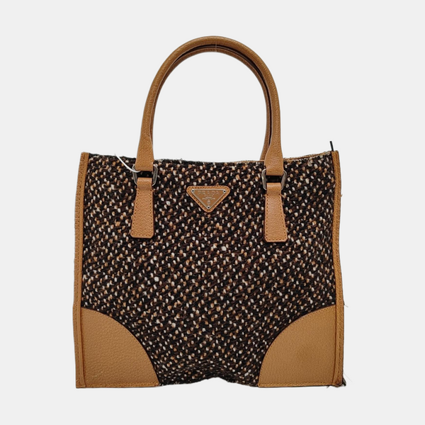 Fabric Tote Bag Brown
