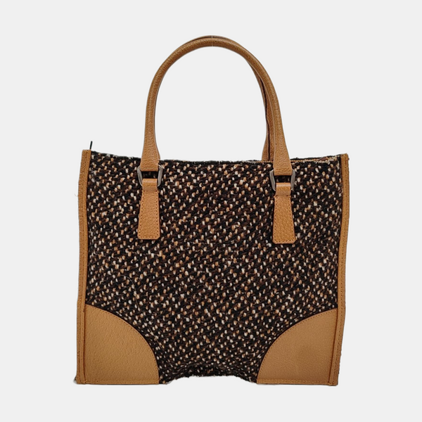 Fabric Tote Bag Brown