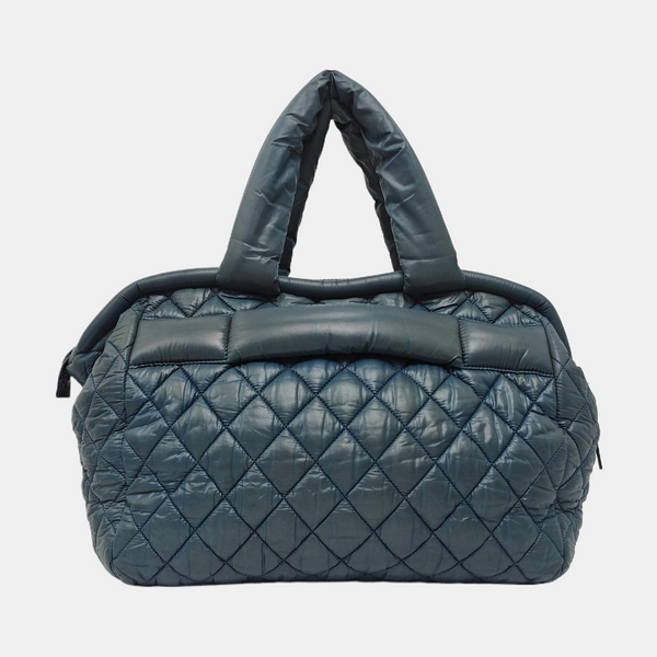 Authenticated pre-owned Coco Cocoon Quilted Nylon Blue - Shoulder Bag at Looply