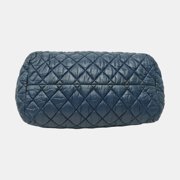 Authenticated pre-owned Coco Cocoon Quilted Nylon Blue - Shoulder Bag at Looply