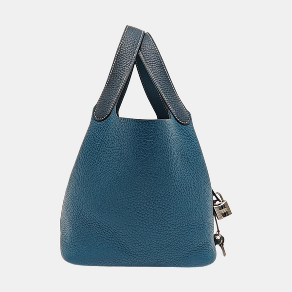 Authenticated pre-owned Picotin Lock 18 Clemence Multicolor - Top Handle Bag at Looply