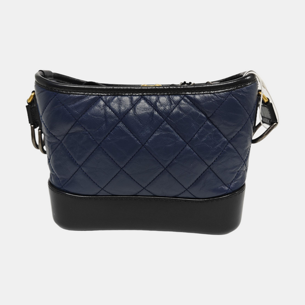 Authenticated pre-owned Gabrielle Quilted Calfskin Blue - Crossbody Bag at Looply
