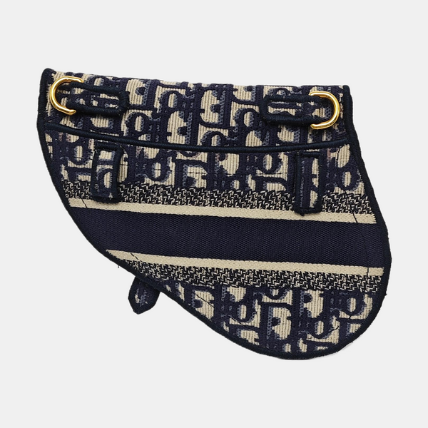 Authenticated pre-owned Saddle Canvas Blue - Belt Bag at Looply
