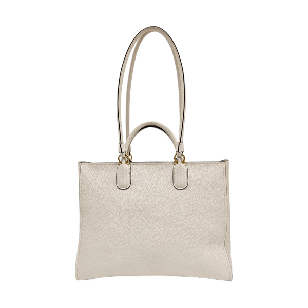 Gancio Calfskin White