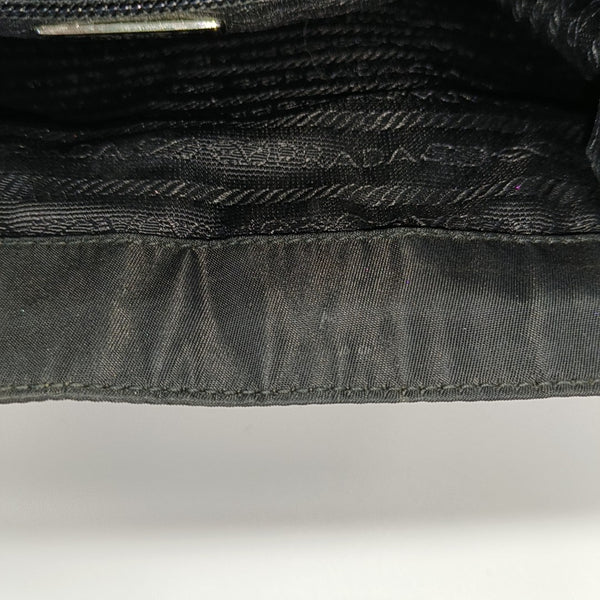 Nylon Top Handle Bag Black
