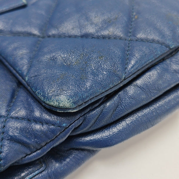 Ginny Quilted Calfskin Blue