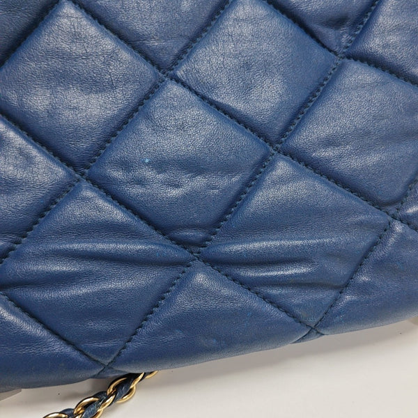 Ginny Quilted Calfskin Blue