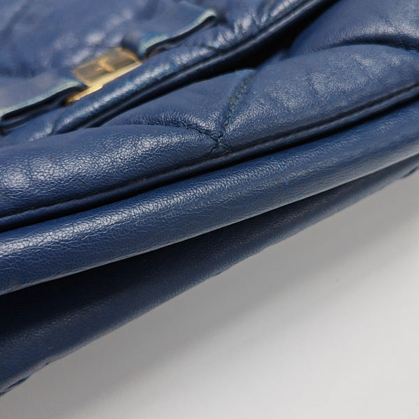 Ginny Quilted Calfskin Blue