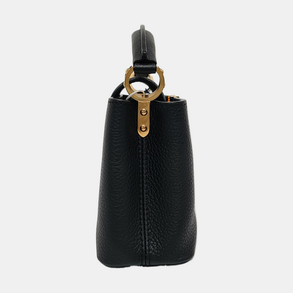 Authenticated pre-owned Capucines Mini Calfskin Black - Shoulder Bag at Looply