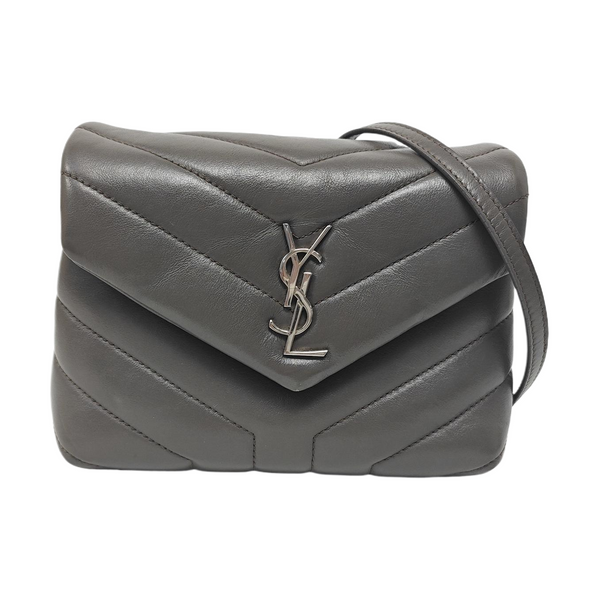 LOULOU Extra Small Quilted Calfskin Gray