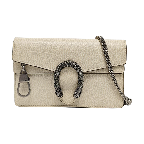 Authenticated pre-owned Dionysus Super Mini Calfskin Beige - Shoulder Bag at Looply