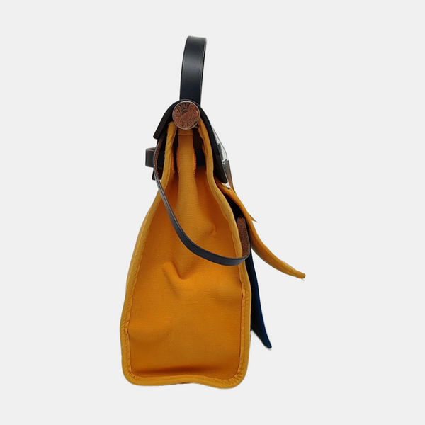 Authenticated pre-owned Herbag 31 Canvas Yellow - Shoulder Bag at Looply