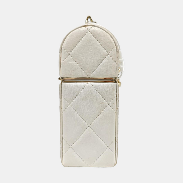 Quilted Lambskin White