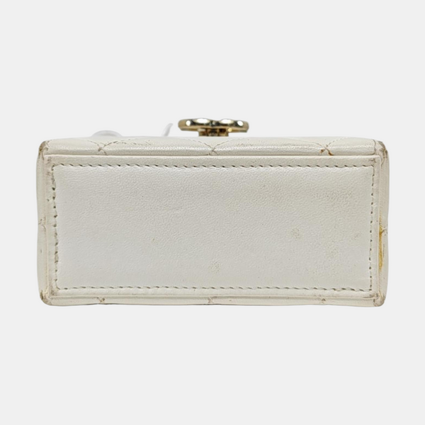 Quilted Lambskin White