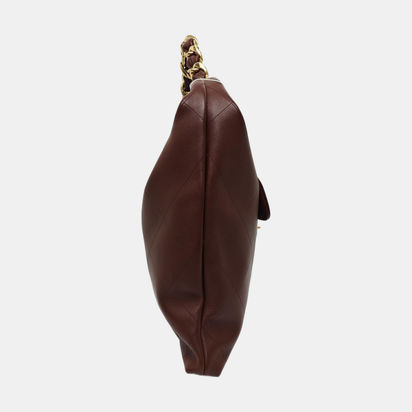 Quilted Calfskin Brown