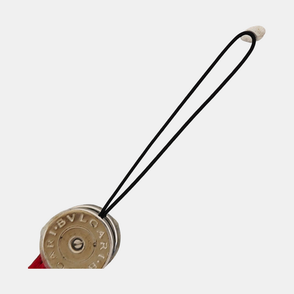 Leather Bag Charm Red