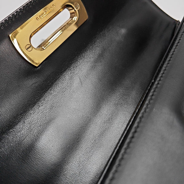 Kelly Calfskin Black