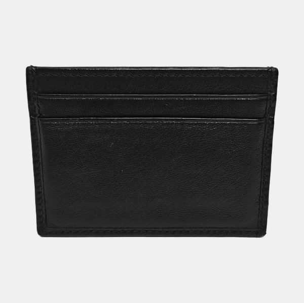 Authenticated pre-owned Rajah Leather Black Card Holder - Card Holder at Looply