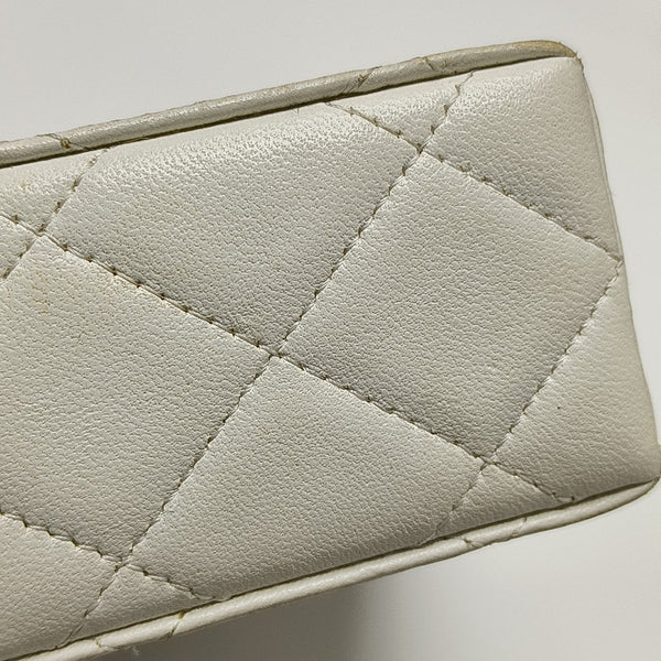 Quilted Lambskin White